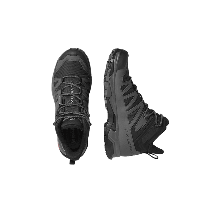 Salomon X Ultra 4 Mid GORE-TEX 'Black Magnet' Angle 0