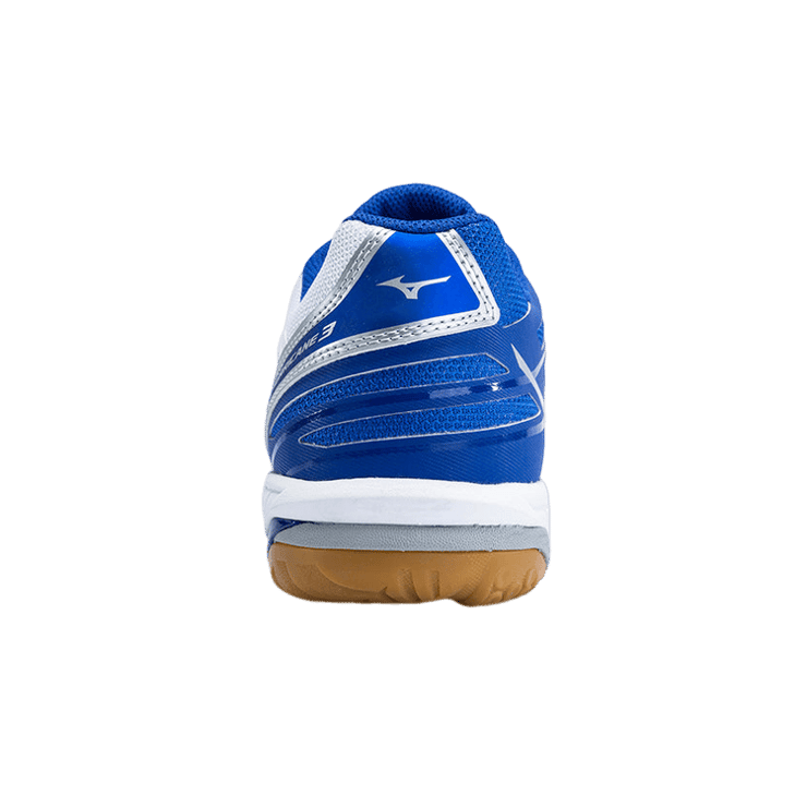 Mizuno Hurricane 3 White Blue Angle 2