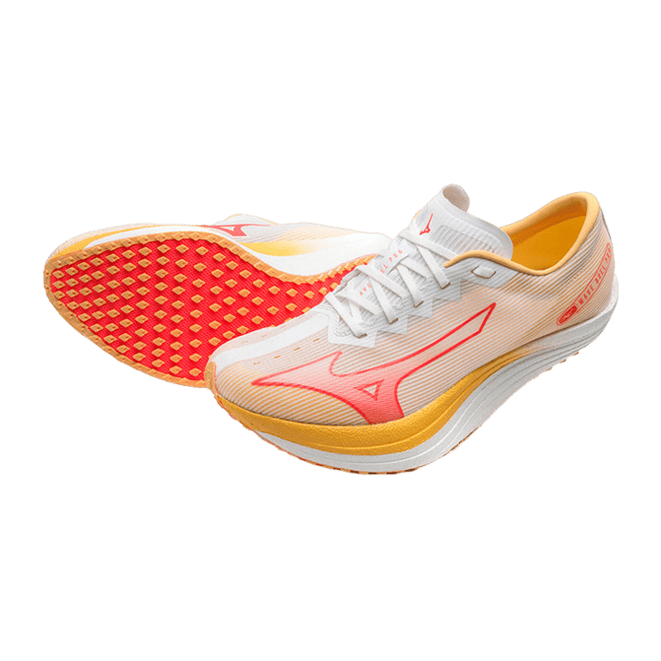 Mizuno Wave Duel Pro Yellow White Pink Angle 1