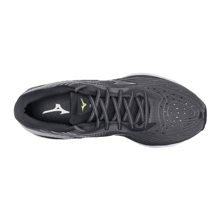 Mizuno Wave Sky 6 Gray White Black Angle 0