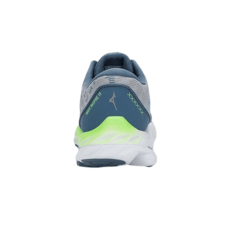 Mizuno Wave Inspire Blue Grey Angle 0