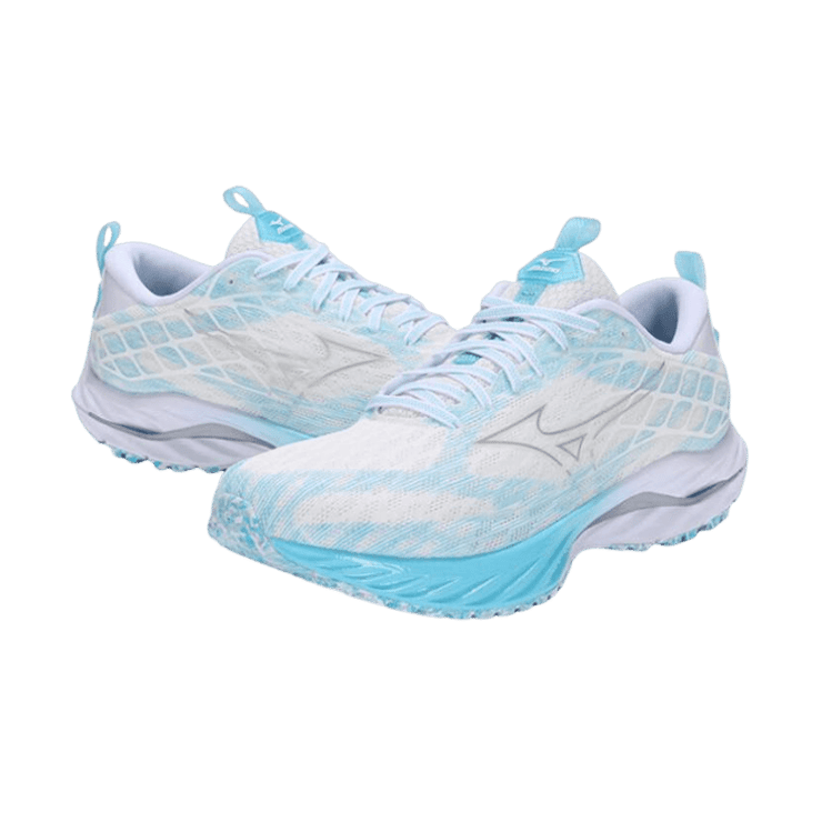 Mizuno Wave Inspire 20 SP White Blue Angle 0