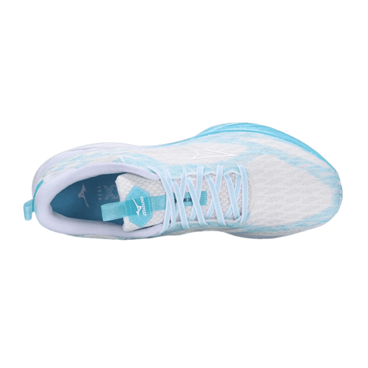 Mizuno Wave Inspire 20 SP White Blue Angle 1