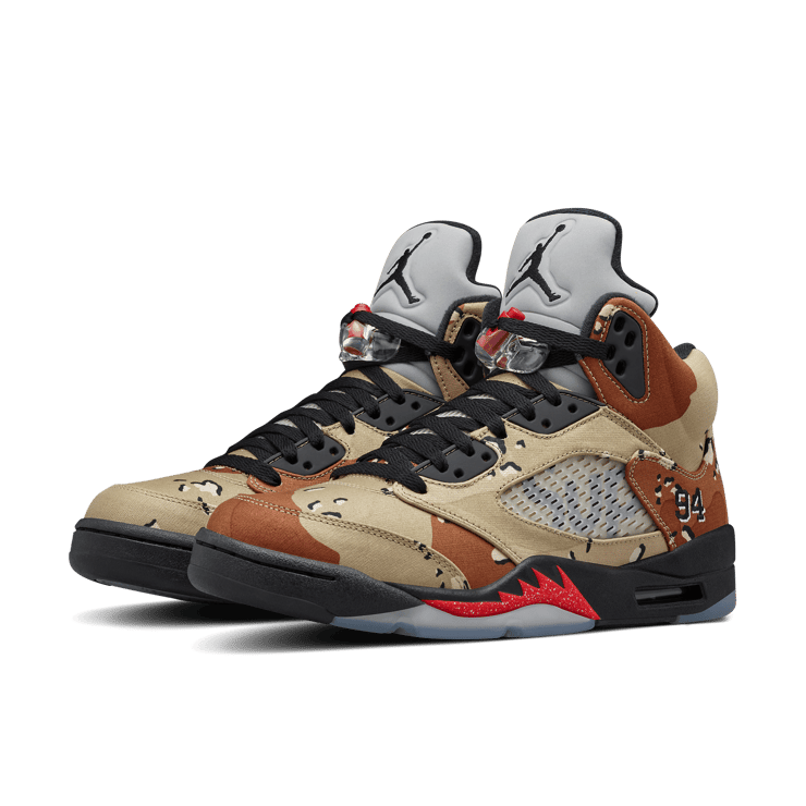 Jordan 5 Retro Supreme Desert Camo Angle 2