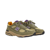 New Balance 993 Made in USA Olive Leaf Maize Angle 2
