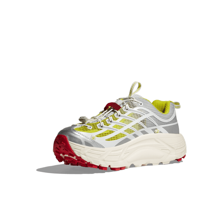 Hoka Mafate Speed Three2 Nicole McLaughlin White Neon Angle 1