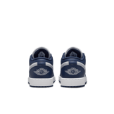 Air Jordan 1 Low  'Midnight Navy Wolf Grey' (GS) Angle 3