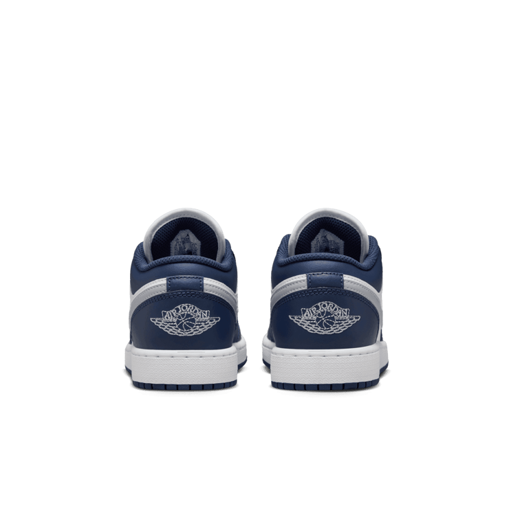 Air Jordan 1 Low  'Midnight Navy Wolf Grey' (GS) Angle 3