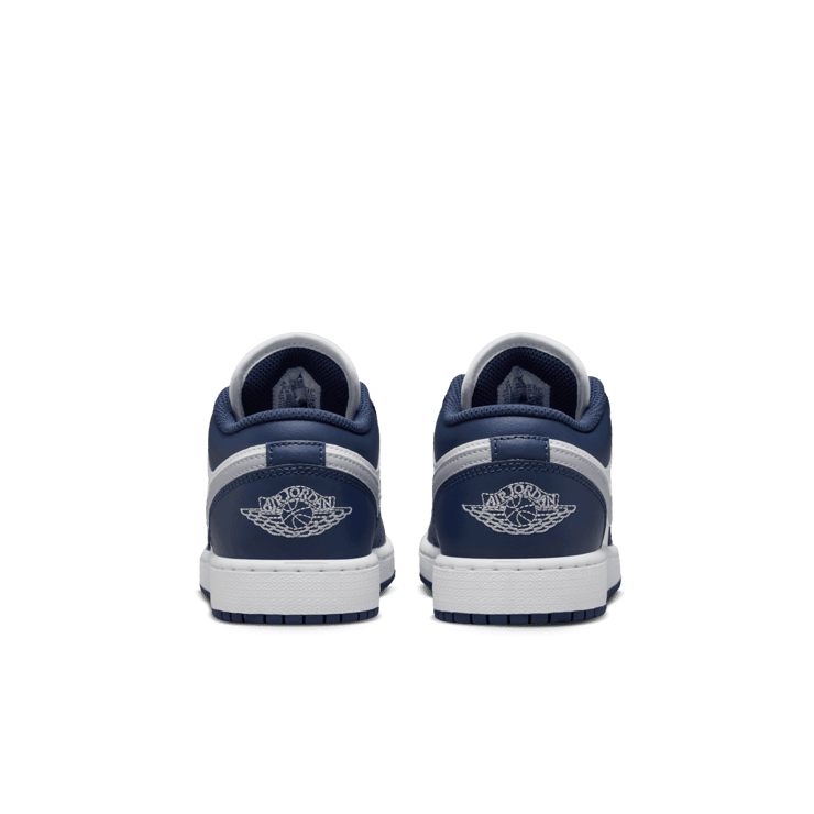Air Jordan 1 Low 'Midnight Navy Wolf Grey' (GS) Angle 3