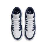Air Jordan 1 Low  'Midnight Navy Wolf Grey' (GS) Angle 1
