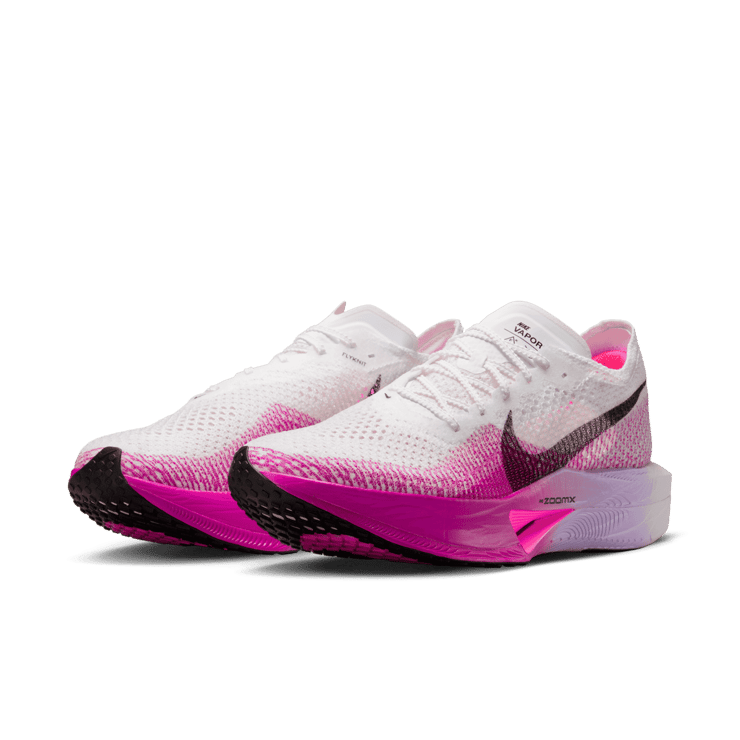 Nike ZoomX VaporFly Next% 3 'White Vivid Purple' Angle 2