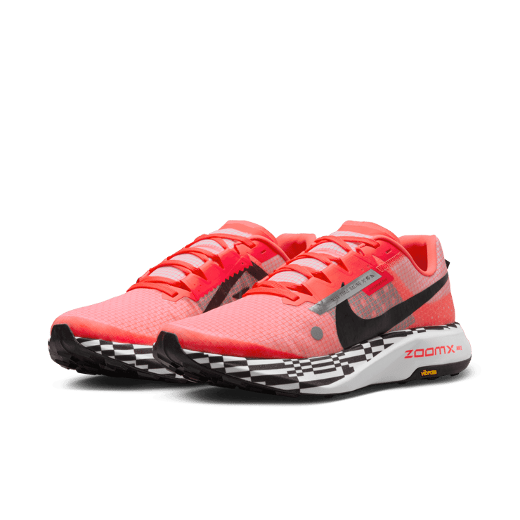 Nike ZoomX Ultrafly Trail 'Bright Crimson Black' Angle 2