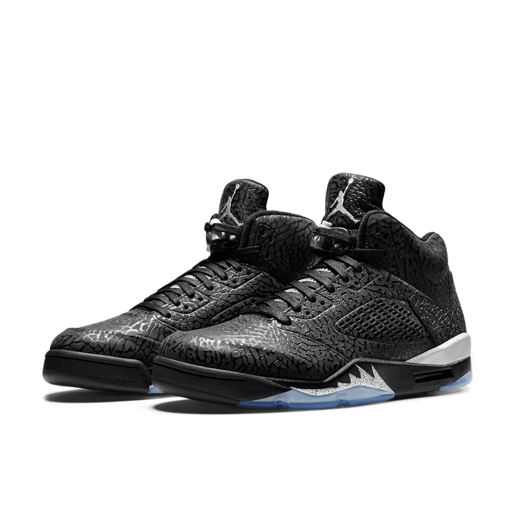 Jordan 5 Retro 3Lab5 Black Silver Angle 2