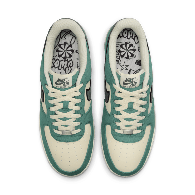 Nike Air Force 1 Low Notebook Doodle Pack Vintage Green Angle 1