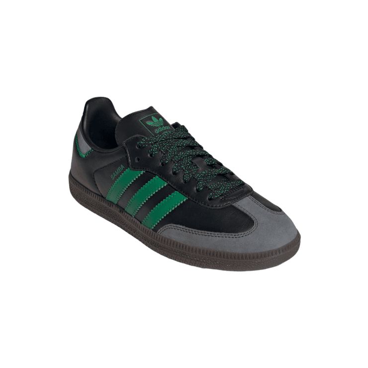 adidas Samba OG Core Black Green (W) Angle 2