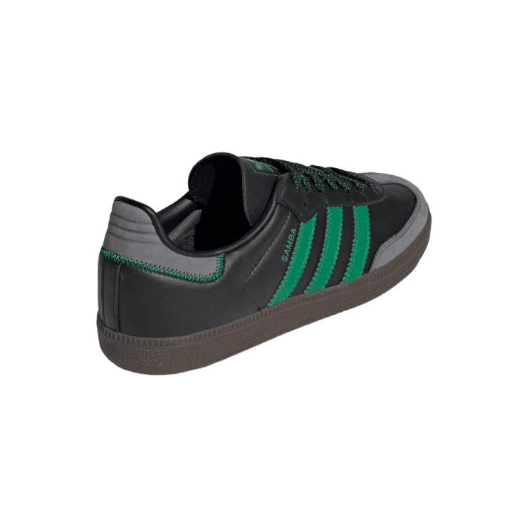 adidas Samba OG Core Black Green (W) Angle 3