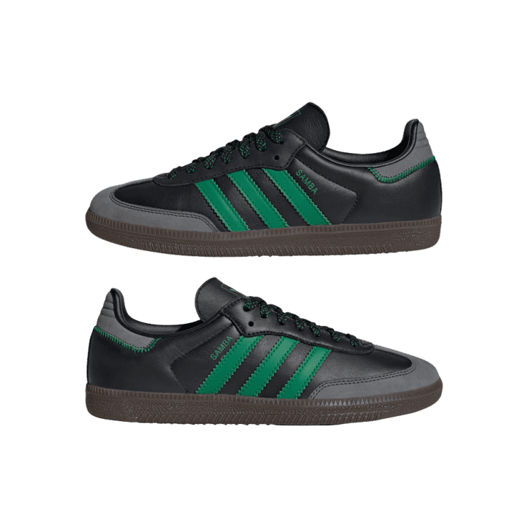 adidas Samba OG Core Black Green (W) Angle 5