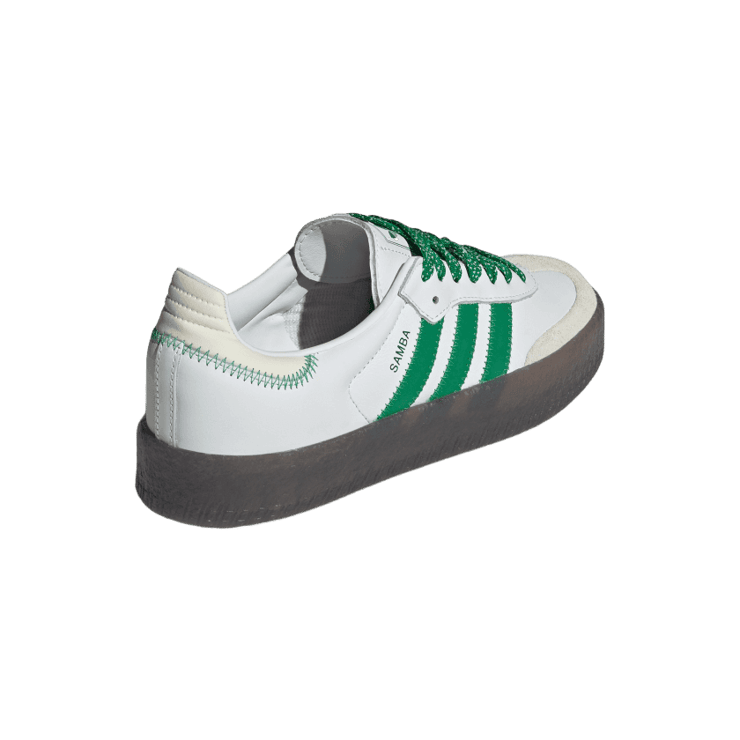 adidas Sambae Cloud White Green (W) Angle 3