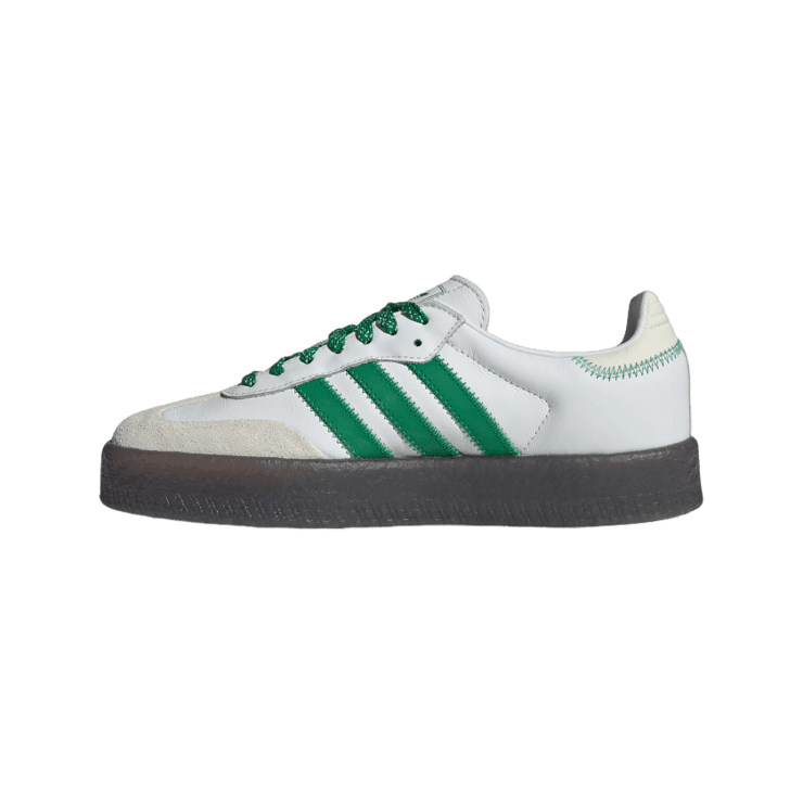 adidas Sambae Cloud White Green (W) Angle 4