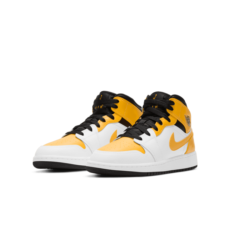 Air Jordan 1 Mid  'University Gold' (GS) Angle 2