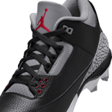 Air Jordan 3 Mid TD Cleat Black Cement Angle 5