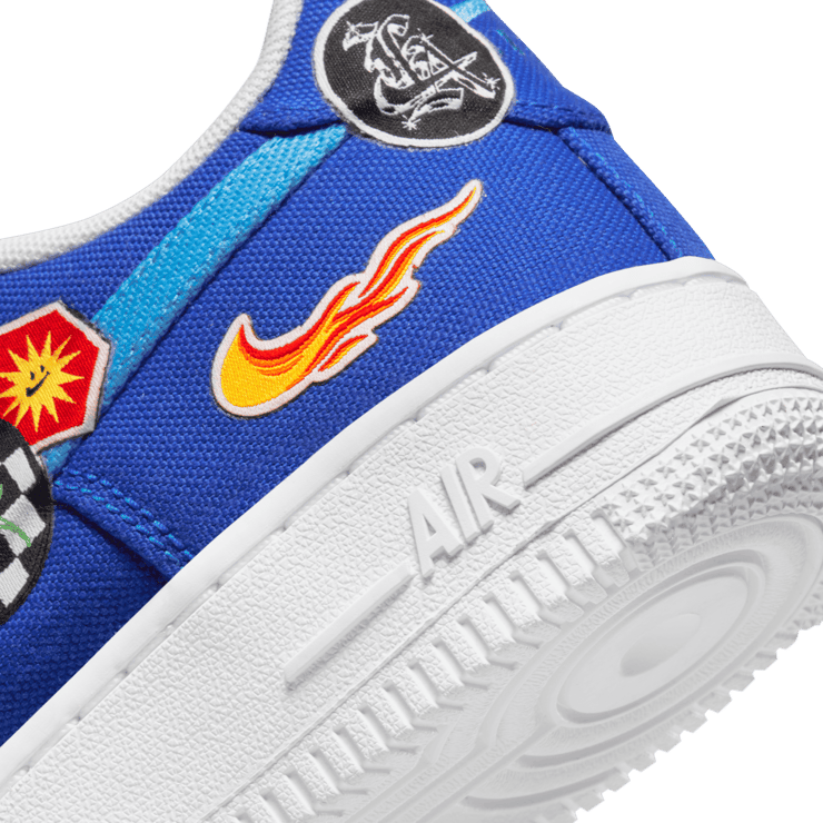 Nike Air Force 1 '07 'Patched Up - Los Angeles' (GS) Angle 5