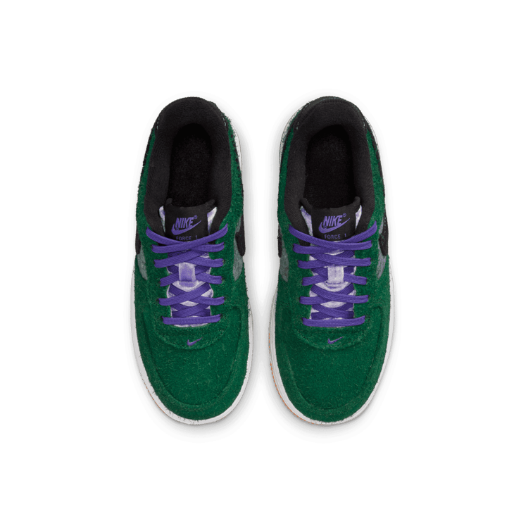 Nike Air Force 1 Low Shaggy Suede Green (PS) Angle 1