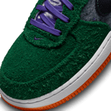 Nike Air Force 1 Low Shaggy Suede Green (PS) Angle 4
