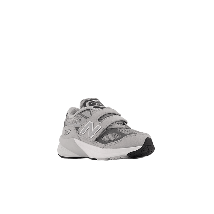 New Balance 990v6 Hook and Loop Grey (GS) Angle 2