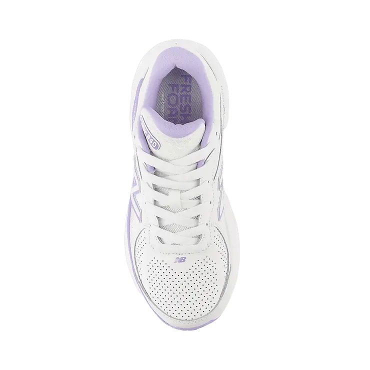 New Balance Fresh Foam X 840F White Purple (W) Angle 1