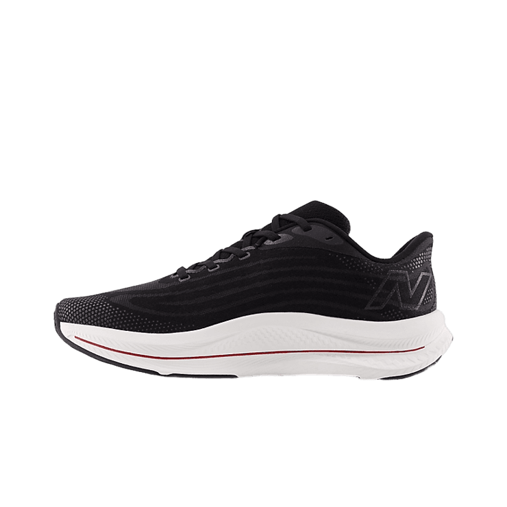 New Balance FuelCell Walker Elite Black Red Grey Angle 0