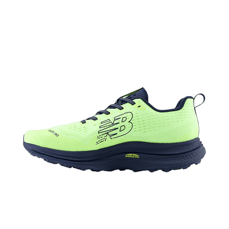 New Balance FuelCell SuperComp Trail Green Blue Angle 0