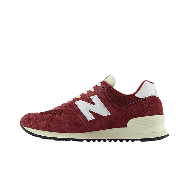 New Balance 574 Red White Beige Angle 0