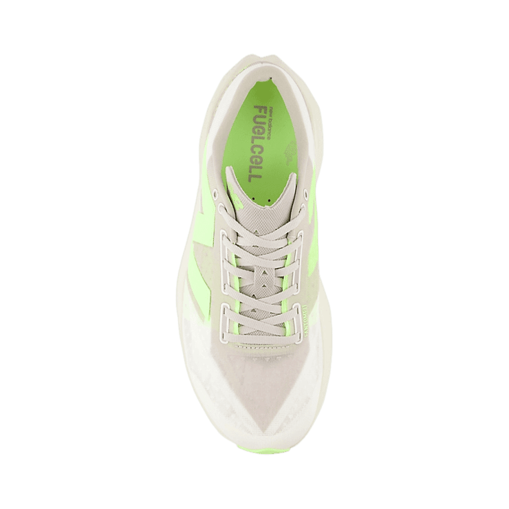 New Balance FuelCell Rebel v4 Grey Green White Angle 1