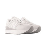 New Balance 574+ Grey White (W) Angle 2