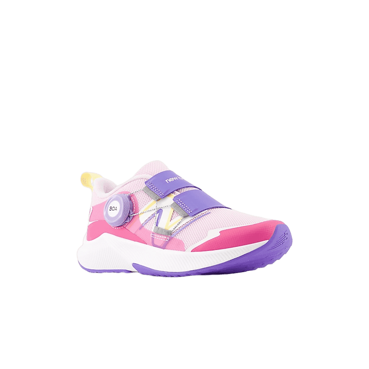 New Balance DynaSoft Reveal v4 BOA® Pink Blue (GS) Angle 2
