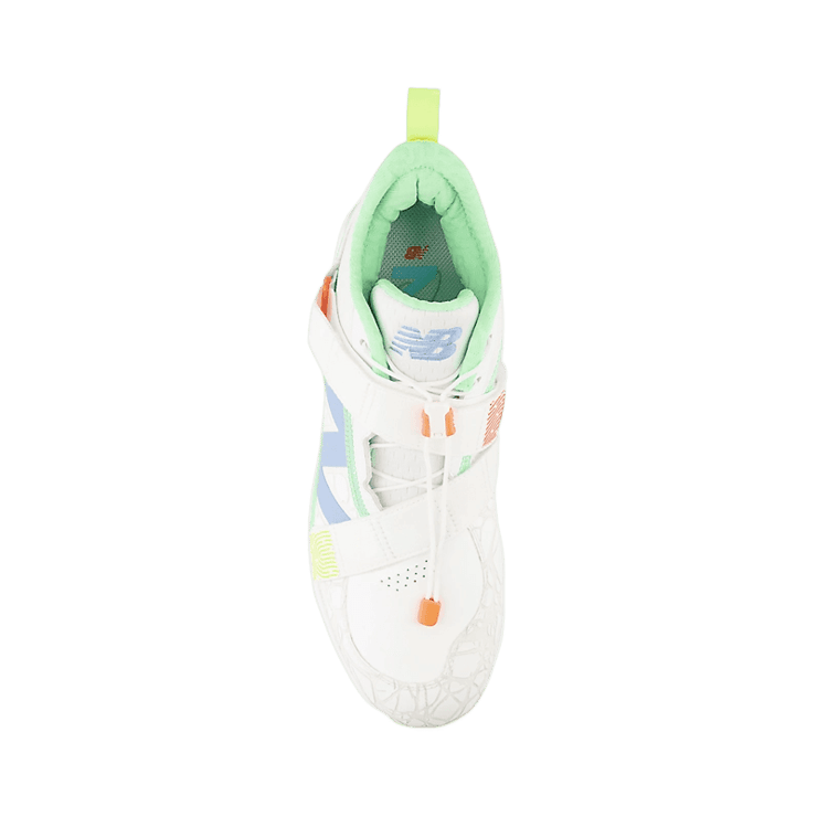 New Balance FuelCell Lindor 2 White Orange Green Angle 1