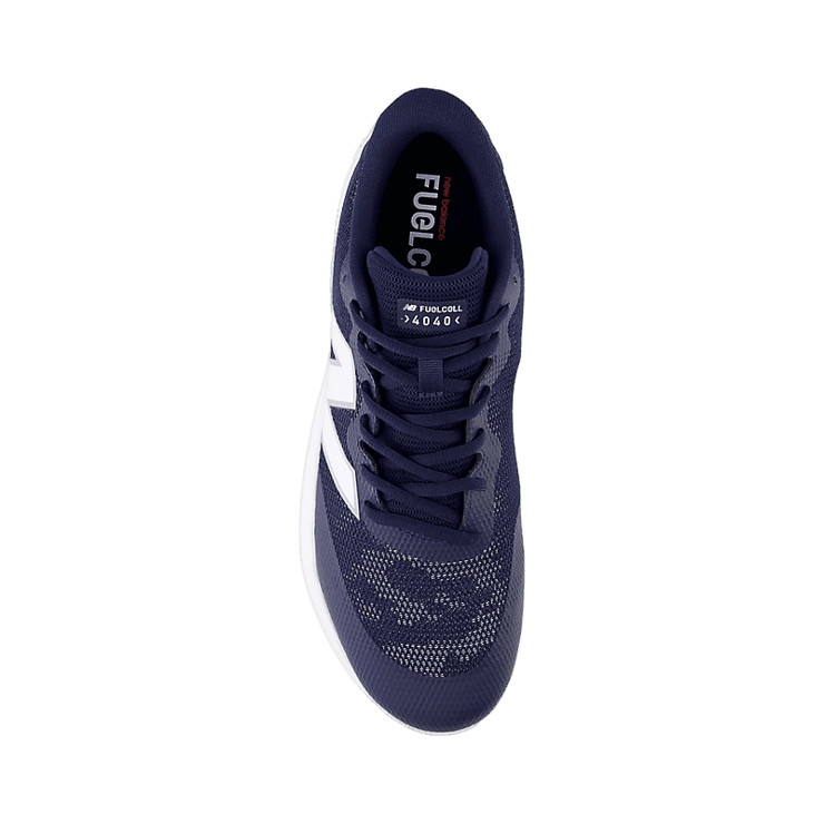 New Balance FuelCell 4040v7 Turf Trainer Blue White Angle 1