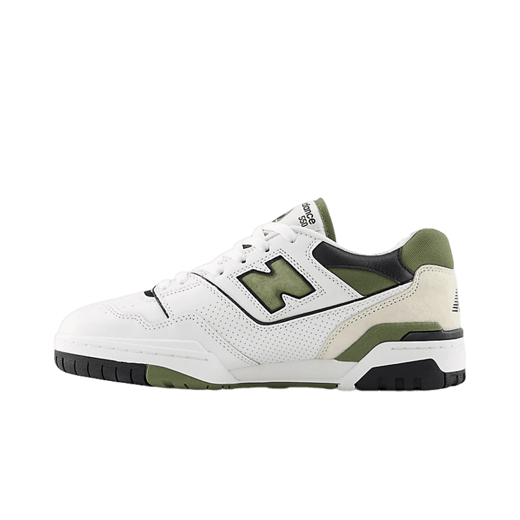 New Balance 550 White Green Black Angle 0