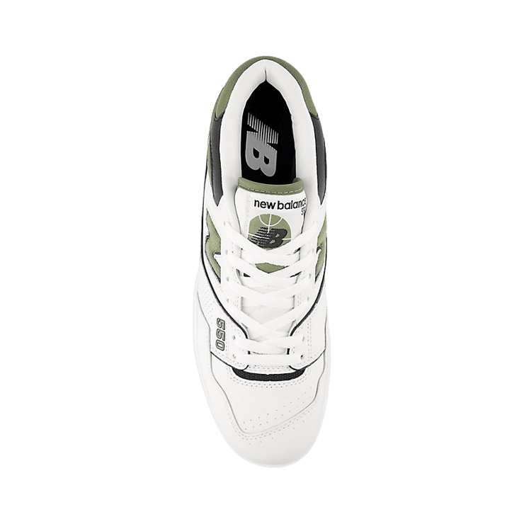 New Balance 550 White Green Black Angle 1