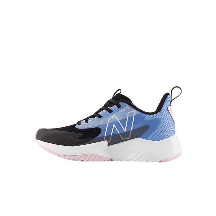 New Balance Rave Run v2 Black Blue Pink (GS) Angle 0