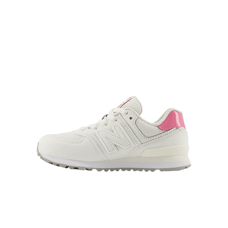 New Balance 574 White Pink (GS) Angle 0