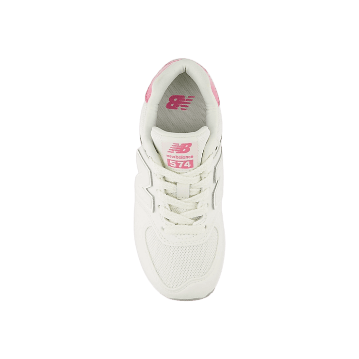 New Balance 574 White Pink (GS) Angle 1