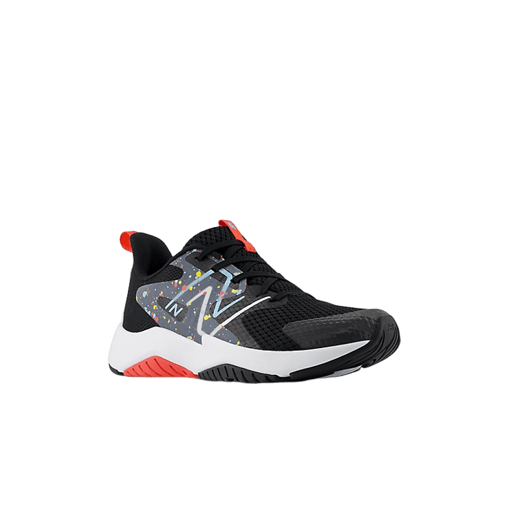 New Balance Rave Run v2 Black Red Blue (GS) Angle 2