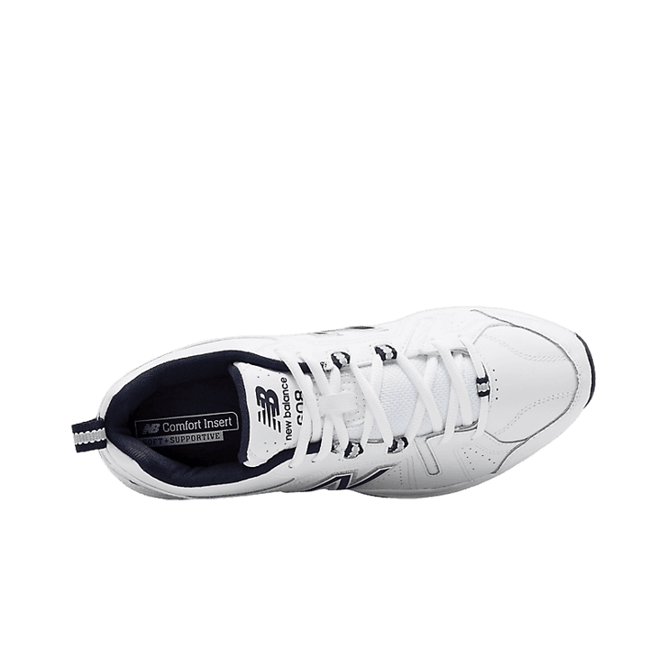 New Balance MX608v5 White Blue Angle 1