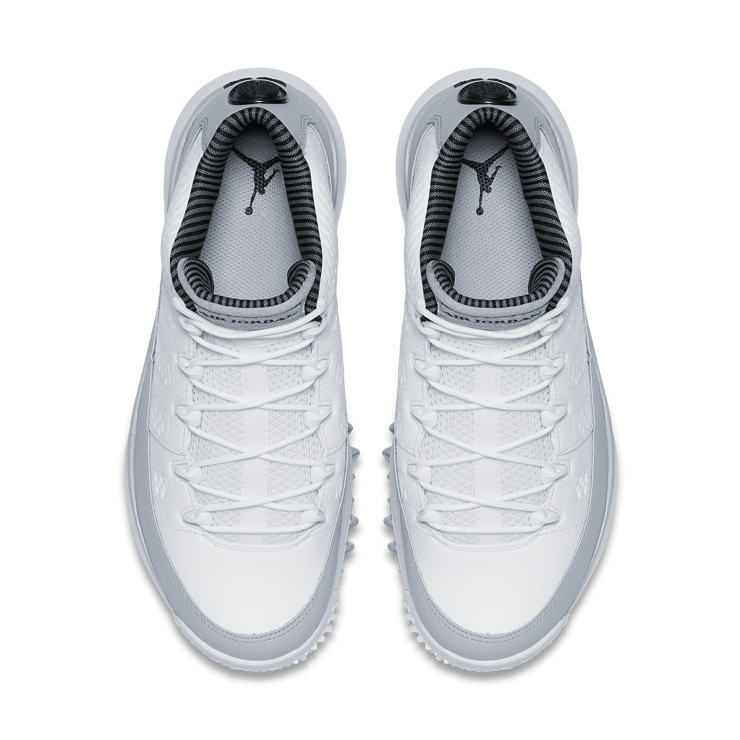 Jordan 9 Retro Golf Cleat Wolf Grey Angle 1