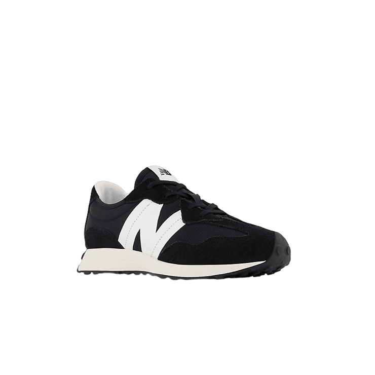 New Balance 327 Black White (GS) Angle 2