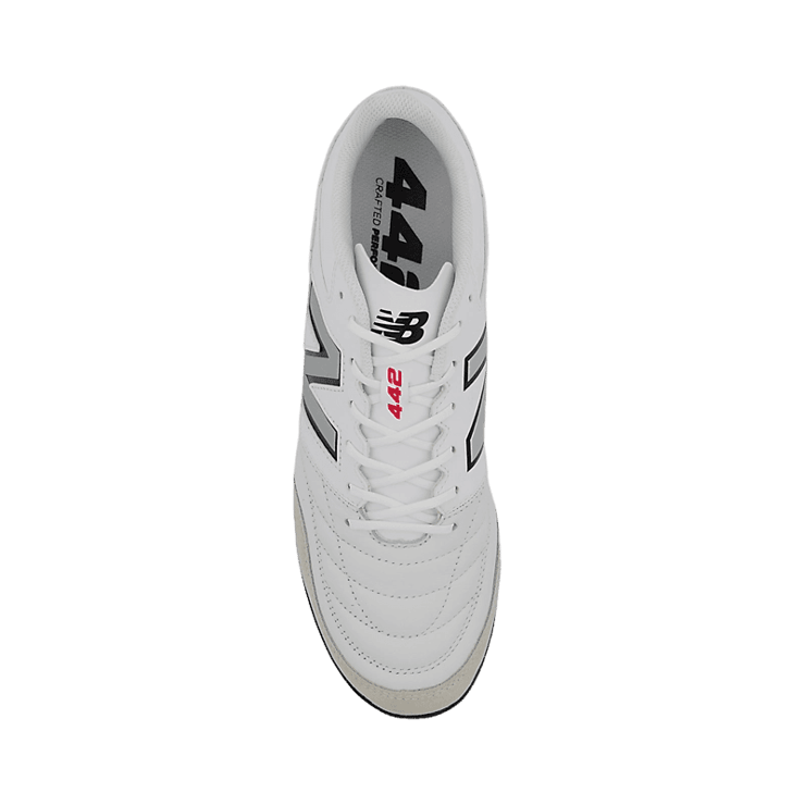 New Balance 442 V2 TEAM TF White Black Angle 1