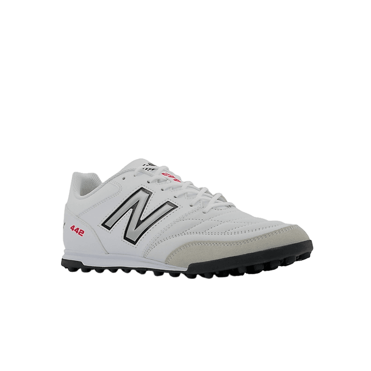 New Balance 442 V2 TEAM TF White Black Angle 2