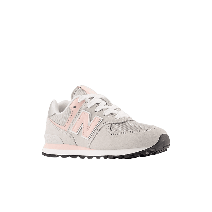 New Balance 574 Core Grey Pink (GS) Angle 2